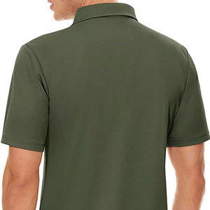 Camiseta para Hombre OEM ODM, Ligera, Transpirable, 100% Algodón, Manga Corta, Informal, para Golf, MOQ Bajo, Logotipo Personalizado, Fabricante - Product Image 6