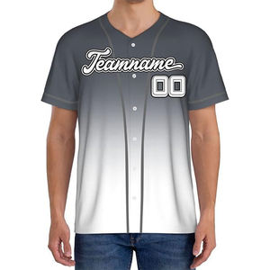 Camiseta de Béisbol Personalizada de Alta Calidad - Nuevo Diseño 100% Algodón Orgánico, Impresión Serigráfica, Secado Rápido, Transpirable, Cuello en V, para Equipo - Product Image 4