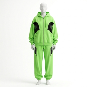 Traje Deportivo Masculino de Algodón Transpirable de Alta Calidad, Estilo Vintage, Color Sólido, Ropa de Invierno - Product Image 1