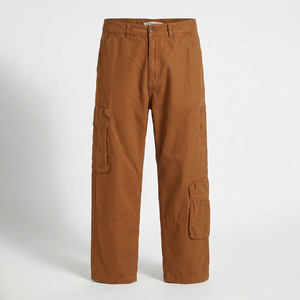 Pantalones Cargo Casuales para Hombre, Moda de Verano, Cierre de Cremallera Media, Antiarrugas, Secado Rápido, Algodón Ecológico Reciclado, Marca Privada - Product Image 1