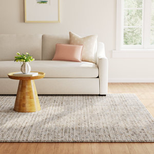 Alfombra de Lana Gruesa de Alta Calidad - Gris y Beige con Diseño Mélange, Absorbente y Lavable para el Hogar - Product Image 3