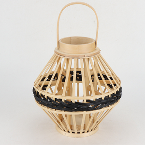 Offre Spéciale étanche rotin tissé à la main lanternes Antique osier bambou bougeoir articles de décoration pour la décoration de la maison - Product Image 4