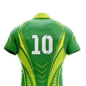 Nouvelle conception de vêtements d'équipe personnalisés, uniforme de rugby en gros, impression par sublimation, vêtements de sport en polyester, ensemble maillot et short de rugby - Product Image 6