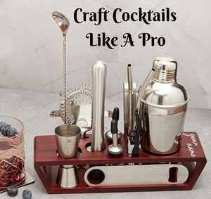 Wholesale Stainless Steel Bartender <b>Kit</b> | Professional Bar Tools | <b>Cocktail</b> Shaker Set - Product Image 1