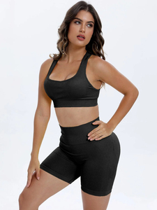 Soutien-gorge de sport et yoga réversible, design simple, maintien élevé, écologique, respirant, lavable, qualité supérieure, grandes tailles, fermeture avant - Product Image 5