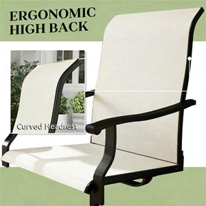 Set di Due Poltrone Beige per Cortile e Giardino - Product Image 4