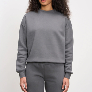 Wholesale Custom Front <b>Mock</b> <b>Neck</b> Sweatshirt Unisex Women's Winter 100% Cotton Fleece 300g Breathable Anti-Pilling OEM Service - Product Image 6