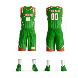 Ensemble de maillot de basket sans manches bleu pour homme, imprimé dégradé, polyester anti-humidité, uniformes, shorts à taille élastique - Product Image 3