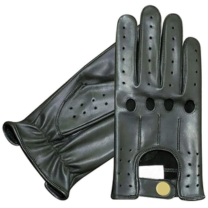 Driving <b>Gloves</b> <b>Men</b> Women Outdoor Thermal Breathable Eco-Friendly Leather <b>Touch</b> <b>Screen</b> Full Finger Silk Lining Cycling Fishing - Product Image 1