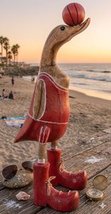 <b>BASKET</b> BALL PLAYER DUCK BAMBOO HANDICRAFT - Product Image 5