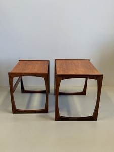 Custom Design Midcentury Modern Wooden Nesting Side <b>Tables</b> Convertible <b>End</b> <b>Table</b> Set with Customized Color for <b>Living</b> <b>Room</b> - Product Image 4