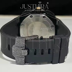 Montre de créateur en moissanite style diamant, bijoux hip-hop, avec brillance durable, disponible à la vente – Offre spéciale - Product Image 3