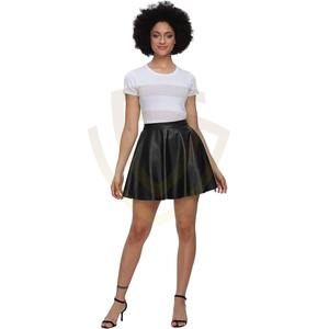 Falda Mini de Cuero Genuino para Mujer, Estilo Vintage con Bordado, Alta Calidad, Proveedor de Fábrica 2026 - Product Image 2