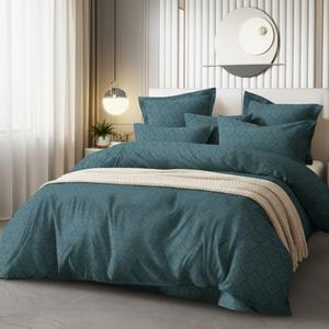 Ensemble de couette en coton uni de qualité supérieure pour l'exportation, 200 GSM, pour toutes les saisons, usage résidentiel et hôtelier - Product Image 1