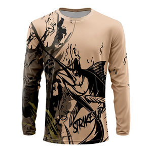 Camiseta de Pesca Fluorescente Naranja UV de Alta Calidad, Camisetas de Alto Rendimiento con Protección Solar UPF 50+, Camisetas con Protección Solar SPF - Product Image 3