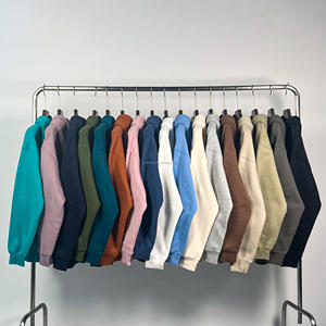 Sudadera con capucha de lujo de alta calidad de algodón 100% con capucha de hilo para hombre, sudaderas con capucha de gran tamaño de lana de felpa francesa - Product Image 4