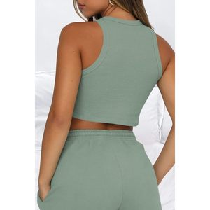 2025ชุดกางเกงขาสั้นสองชิ้น2025ทันสมัยสำหรับผู้หญิงชุดกางเกงขาสั้นยาวเหนือเข่ามีขนาด XS & XXS สำหรับออกกำลังกายในฤดูร้อนและวันหยุดชายหาด - Product Image 3