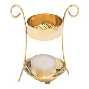 Trending Brass Incense <b>Burner</b> Temple Worship Prayer Meditation Altar Church Decorative Incense <b>Burner</b> With Candle Base - Product Image 1
