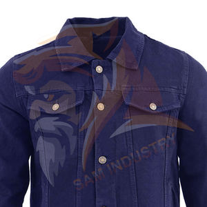 Dernier design, prix abordable, veste en jean décontractée pour homme, manches longues, respirante, chaude, élégante, veste en jean sur mesure pour homme - Product Image 4