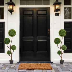 2025 High Quality 150cm <b>Artificial</b> Boxwood Topiary Ball <b>Tree</b> Green Indoor/<b>Outdoor</b> Spiral Decoration 1pcs/set - Product Image 5