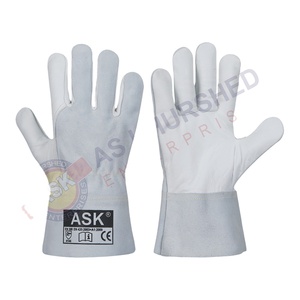 Gants de soudage résistant à la chaleur vache fendue manchette équipement de protection gants de travail de sécurité pour une utilisation en extérieur - Product Image 1