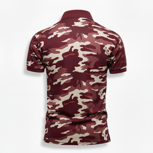 เสื้อโปโลคุณภาพสูง ปักลาย OEM 88% โพลีเอสเตอร์ 12% สแปนเด็กซ์ ทรงเข้ารูปสำหรับผู้ชาย ออกแบบลายซับลิเมชั่น เสื้อโปโลสำหรับตีกอล์ฟแบบสั่งทำ - Product Image 2
