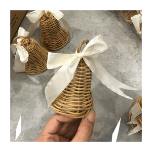 2026 New Rattan Christmas Bell Hanging Decoration Handmade Natural Wicker <b>Tree</b> <b>Ornament</b> Home Decor - Product Image 3