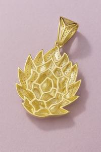 จี้เพชรโมอิสซาไนต์รูปโกคูสไตล์ฮิปฮอป เงินแท้ 925 ประดับเพชรเต็มตัว  ไม่มีสร้อย - Product Image 5