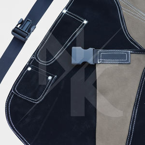 Tablier de fermeur professionnel de luxe en cuir de vachette brun foncé pour le sablage et l'entretien des chevaux, instruments équestres et vétérinaires - Product Image 6