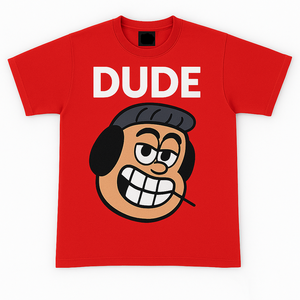 Nouvelle Arrivée 2026 – T-shirt Homme Bleu à Manches Courtes avec Motif Visage de Personnage de Dessin Animé, Coupe Droite, Col Rond, Style Décontracté, en Coton Jersey Imprimé - Product Image 3