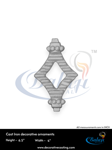 Pièces de portail en fonte Balaji Metals, technique de moulage au sable par projection de granulats, surface hautement polie, usage industriel, 6,5 pouces - Product Image 3