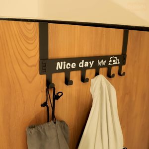 Heavy Duty Steel <b>Over</b> <b>Door</b> Hanger for Cloths Drill Free <b>Door</b> Hanging <b>Hooks</b> for Bathroom Bathroom Towel Hanging Usage - Product Image 1