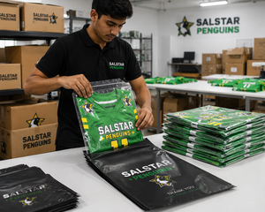 เสื้อฟุตบอลอเมริกัน SALSTAR SPORTS แบบสั่งทำพิเศษ พิมพ์ลายดิจิทัล โพลีเอสเตอร์ 100% 300 กรัม ตัดเย็บไร้รอยต่อ ระบายอากาศได้ดี ใส่ได้ทั้งชายและหญิง ปรับขนาดได้ - Product Image 6
