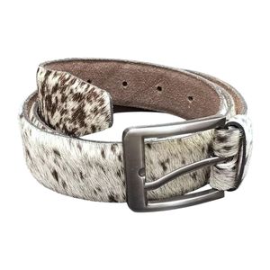 Cinturón Casual Vintage de Cuero Vacuno con Estampado Animal, Hebilla Rectangular de Acero, 3.5cm de Ancho, 125cm de Largo, Diseño Duradero - Product Image 3