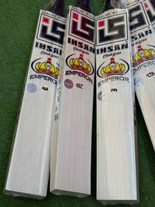 Bate de críquet ihsan sports classic series emperor edition English Willow con funda de bate gratuita, agarre extra y lámina protectora incluidos - Product Image 3