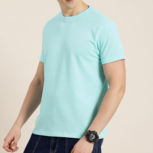 T-shirt surdimensionné à manches courtes pour homme, coupe longue et ourlet incurvé, fabriqué sur mesure, dernier design - Product Image 2