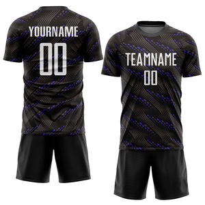 Uniformes de Fútbol Personalizados para Club, Camiseta de Manga Corta, Transpirable, Ligera, 100% Poliéster, Diseño Clásico Francés - Product Image 2