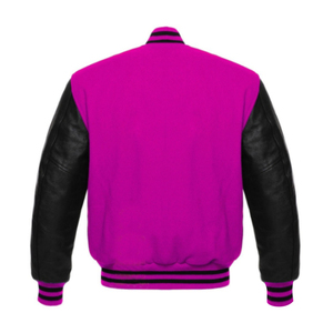 Chaqueta de Servicio OEM Personalizada con Mangas de Cuero Originales, Parches Bordados en Chenille, Estilo Casual Letterman, al Mejor Precio - Product Image 2