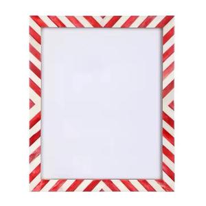 HASAN CRAFT Modern Eco-Friendly <b>Wood</b> <b>Photo</b> <b>Frame</b> with Embossing Printing Rectangle Vertical Chevron Pattern Tabletop Display - Product Image 2