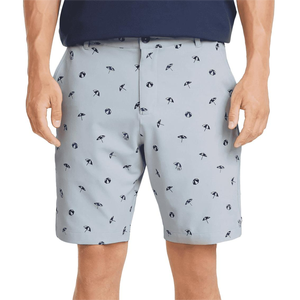 Shorts Bermuda Homme Gris Clair Imprimé Motif Parapluie Séchage Rapide Coupe Décontractée Taille Mi-Haute Boutons et Poches - Product Image 5
