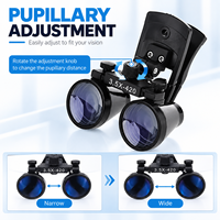 Loupes dentaires 2.5X 3.5X, loupe binoculaire médicale, loupe chirurgicale, lentille optique en verre, loupe à clip pour dentiste