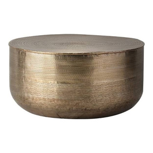 Elegant Contemporary <b>Coffee</b> <b>Table</b> with Powder Coated Metal Frame and Sophisticated Living Room Appeal - Product Image 3