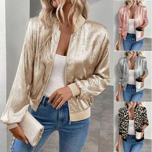 Custom Wholesale <b>Camo</b> Winter Women Shiny Padded <b>Jacket</b> Metallic Shell Down Puffer <b>Jacket</b> Winter Wears - Product Image 3