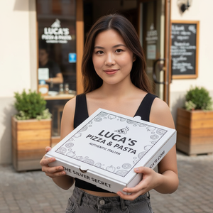 Eco Friendly Custom Printing Personalized <b>Pizza</b> <b>Box</b> for <b>Pizza</b> Packaging <b>Box</b> and Takeaway Food Delivery - Product Image 5