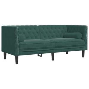 Ensemble de canapés Chesterfield vert foncé pour salon - Product Image 5
