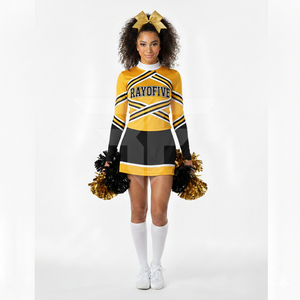 Uniformes de porristas al por mayor para niños y adultos, uniformes personalizados con logotipo para práctica y espectáculos. - Product Image 2