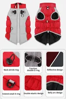 Manteau d'hiver chaud et écologique pour chien, moderne, doux, en fausse fourrure et coton, uni, réglable, pour petits chiens, avec anneau de laisse, lavable en machine