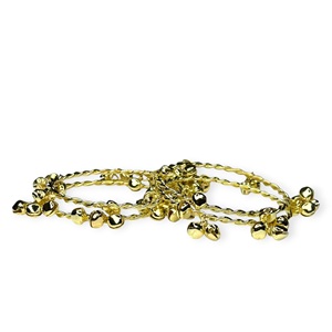 กำไลข้อมือแบบเกลียวชุบทองคำแท้ 24K สไตล์แคชเมียร์ ดีไซน์ยอดนิยม ประดับจุมกี สวยหรู ทันสมัย เหมาะสำหรับงานแต่งงาน ราคาขายส่ง - Product Image 2
