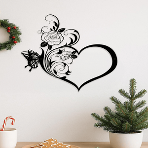 Decorazione da Parete in Metallo a Forma di Cuore Vintage per Soggiorno, Camera da Letto, Ufficio - Scelta dei Clienti Commerciali - Finitura Metallica - Product Image 4