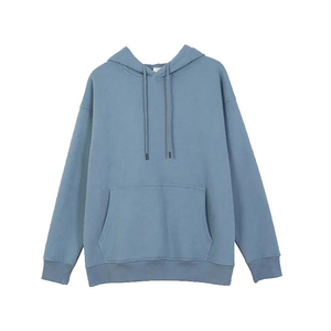 Sudadera con Capucha para Mujer, Color Sólido, Felpa, Corte Holgado, Estilo Casual Urbano, con Bolsillo, 100% Algodón, para Otoño, Sudadera con Capucha para Mujer26 - Product Image 5